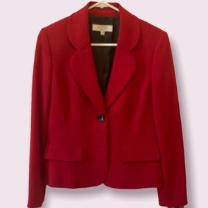 Kasper size 4 red blazer
